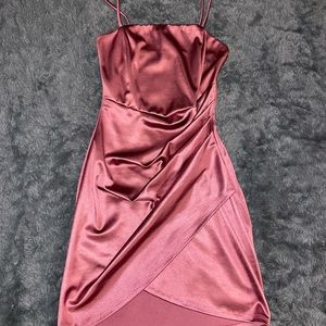 Medium, satin pink beautiful dress